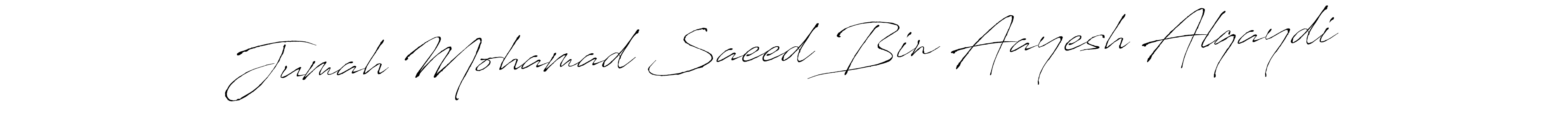 How to make Jumah Mohamad Saeed Bin Aayesh Alqaydi signature? Antro_Vectra is a professional autograph style. Create handwritten signature for Jumah Mohamad Saeed Bin Aayesh Alqaydi name. Jumah Mohamad Saeed Bin Aayesh Alqaydi signature style 6 images and pictures png