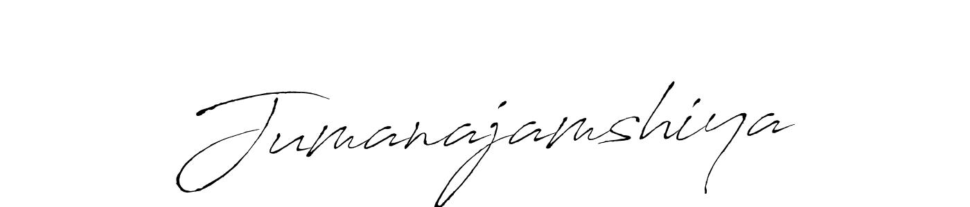 Use a signature maker to create a handwritten signature online. With this signature software, you can design (Antro_Vectra) your own signature for name Jumanajamshiya. Jumanajamshiya signature style 6 images and pictures png