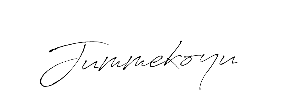 Use a signature maker to create a handwritten signature online. With this signature software, you can design (Antro_Vectra) your own signature for name Jummekoyu. Jummekoyu signature style 6 images and pictures png