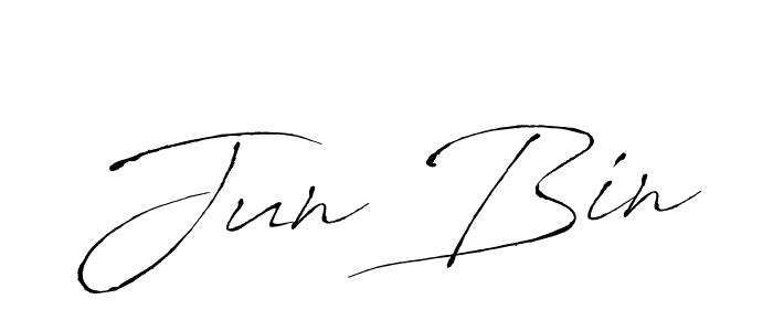 Antro_Vectra is a professional signature style that is perfect for those who want to add a touch of class to their signature. It is also a great choice for those who want to make their signature more unique. Get Jun Bin name to fancy signature for free. Jun Bin signature style 6 images and pictures png