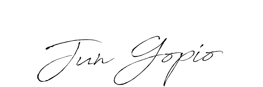 Once you've used our free online signature maker to create your best signature Antro_Vectra style, it's time to enjoy all of the benefits that Jun Gopio name signing documents. Jun Gopio signature style 6 images and pictures png