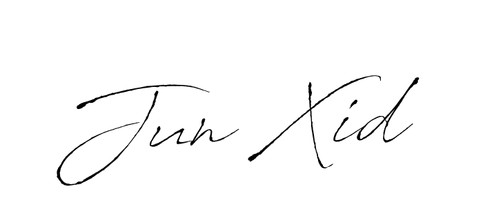 The best way (Antro_Vectra) to make a short signature is to pick only two or three words in your name. The name Jun Xid include a total of six letters. For converting this name. Jun Xid signature style 6 images and pictures png