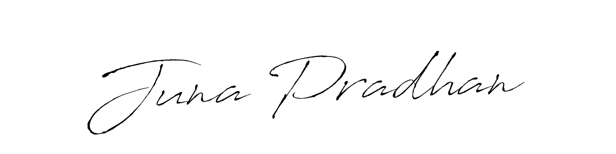 Also we have Juna Pradhan name is the best signature style. Create professional handwritten signature collection using Antro_Vectra autograph style. Juna Pradhan signature style 6 images and pictures png