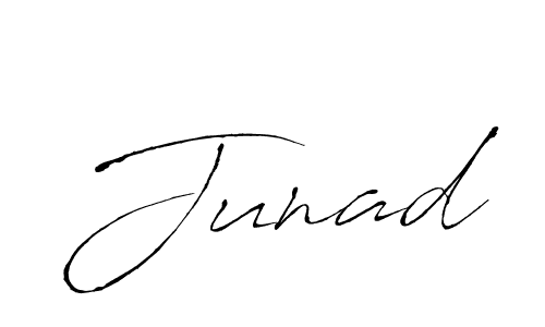 Design your own signature with our free online signature maker. With this signature software, you can create a handwritten (Antro_Vectra) signature for name Junad. Junad signature style 6 images and pictures png
