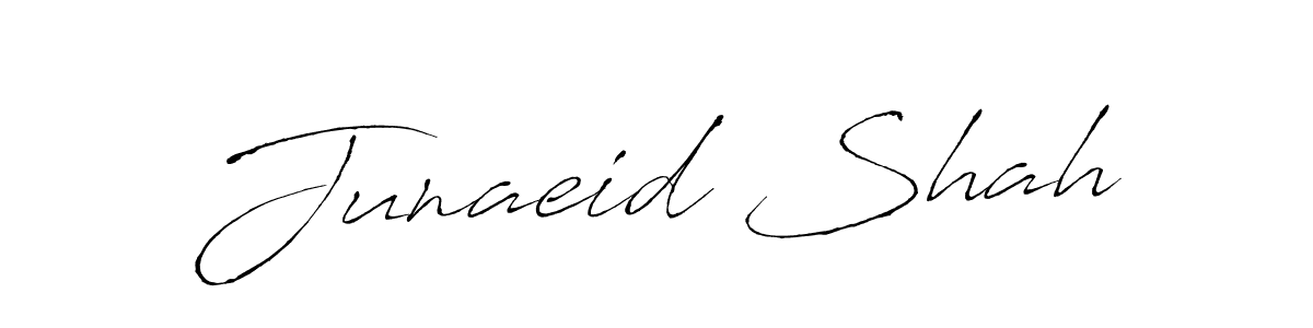 The best way (Antro_Vectra) to make a short signature is to pick only two or three words in your name. The name Junaeid Shah include a total of six letters. For converting this name. Junaeid Shah signature style 6 images and pictures png