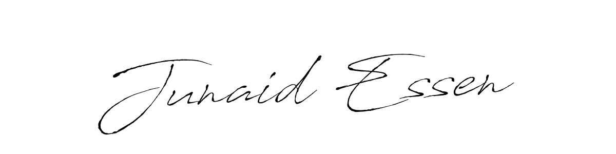 Create a beautiful signature design for name Junaid Essen. With this signature (Antro_Vectra) fonts, you can make a handwritten signature for free. Junaid Essen signature style 6 images and pictures png