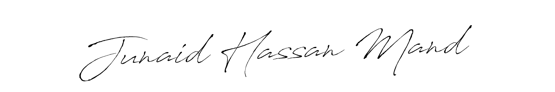 Make a beautiful signature design for name Junaid Hassan Mand. With this signature (Antro_Vectra) style, you can create a handwritten signature for free. Junaid Hassan Mand signature style 6 images and pictures png