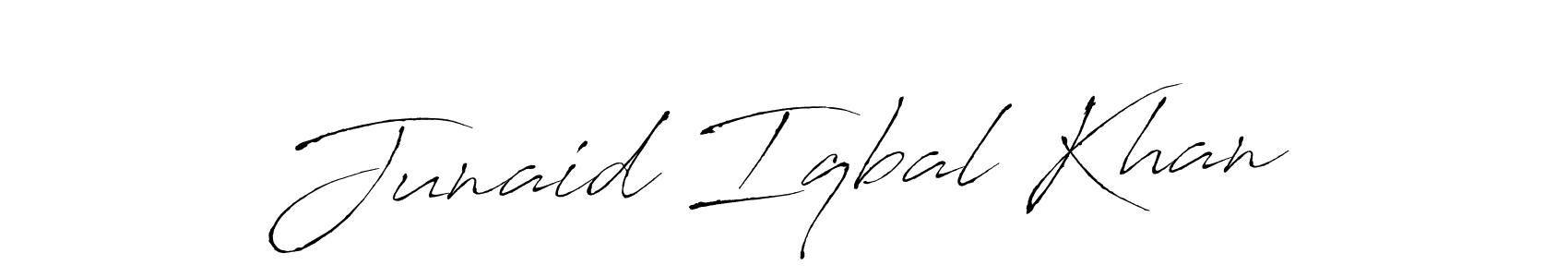 How to make Junaid Iqbal Khan name signature. Use Antro_Vectra style for creating short signs online. This is the latest handwritten sign. Junaid Iqbal Khan signature style 6 images and pictures png