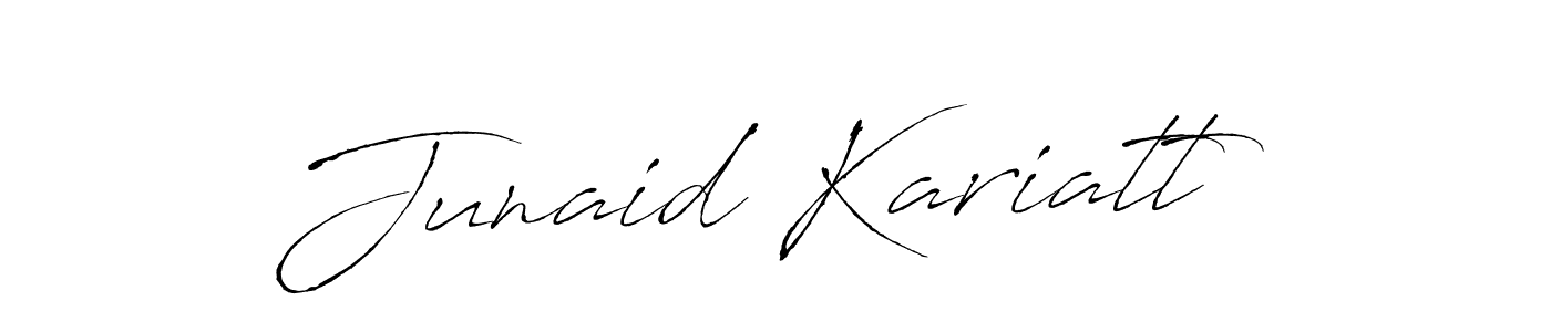 Similarly Antro_Vectra is the best handwritten signature design. Signature creator online .You can use it as an online autograph creator for name Junaid Kariatt. Junaid Kariatt signature style 6 images and pictures png