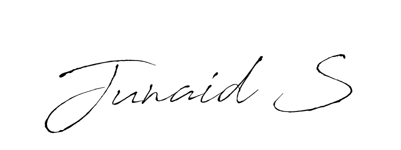 if you are searching for the best signature style for your name Junaid S. so please give up your signature search. here we have designed multiple signature styles  using Antro_Vectra. Junaid S signature style 6 images and pictures png