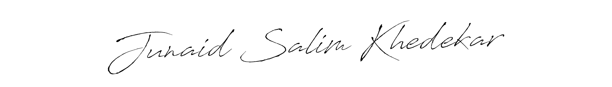 How to make Junaid Salim Khedekar signature? Antro_Vectra is a professional autograph style. Create handwritten signature for Junaid Salim Khedekar name. Junaid Salim Khedekar signature style 6 images and pictures png