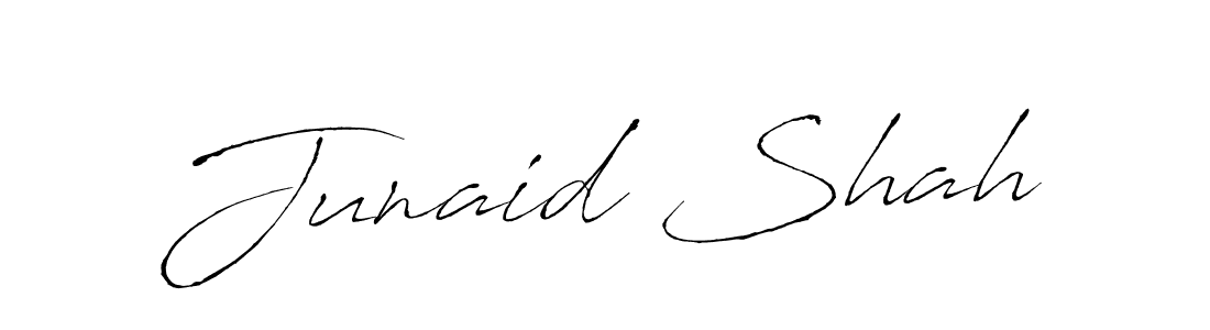 Use a signature maker to create a handwritten signature online. With this signature software, you can design (Antro_Vectra) your own signature for name Junaid Shah. Junaid Shah signature style 6 images and pictures png