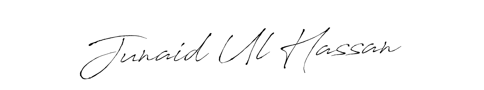 Create a beautiful signature design for name Junaid Ul Hassan. With this signature (Antro_Vectra) fonts, you can make a handwritten signature for free. Junaid Ul Hassan signature style 6 images and pictures png