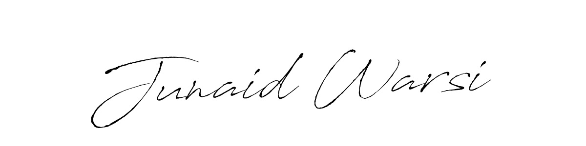 Create a beautiful signature design for name Junaid Warsi. With this signature (Antro_Vectra) fonts, you can make a handwritten signature for free. Junaid Warsi signature style 6 images and pictures png