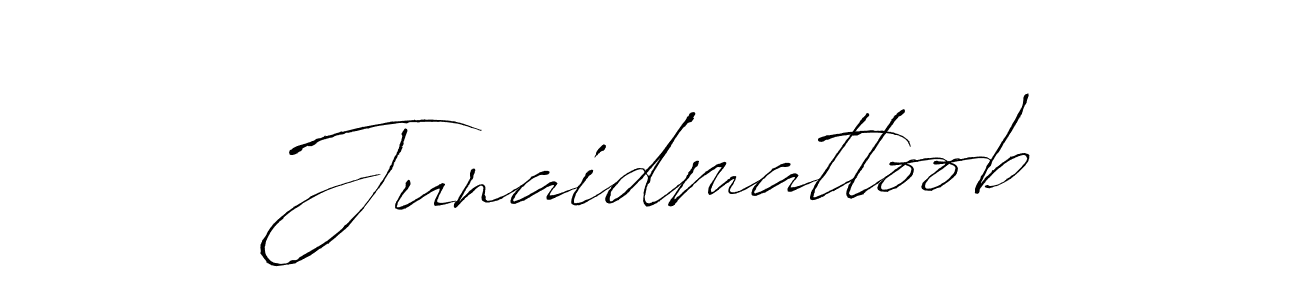 Design your own signature with our free online signature maker. With this signature software, you can create a handwritten (Antro_Vectra) signature for name Junaidmatloob. Junaidmatloob signature style 6 images and pictures png