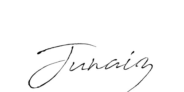 Use a signature maker to create a handwritten signature online. With this signature software, you can design (Antro_Vectra) your own signature for name Junaiz. Junaiz signature style 6 images and pictures png