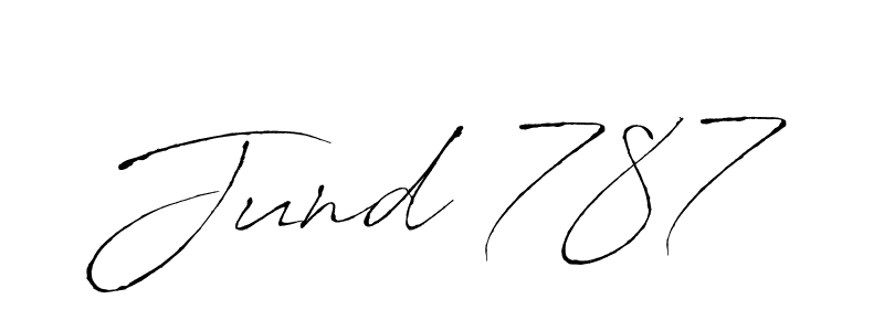 Make a beautiful signature design for name Jund 787. With this signature (Antro_Vectra) style, you can create a handwritten signature for free. Jund 787 signature style 6 images and pictures png