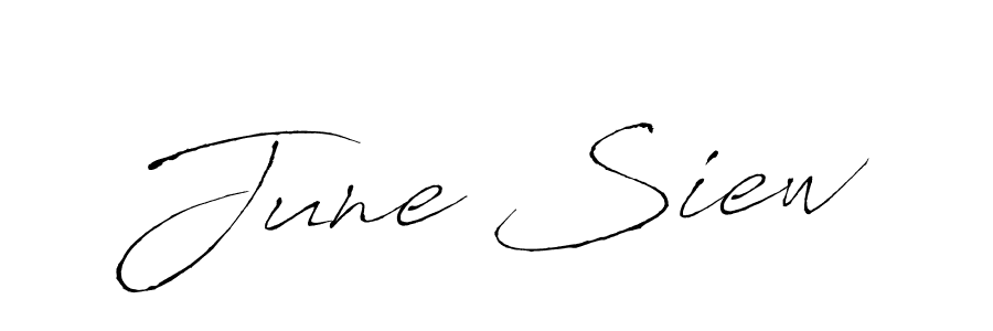 Also we have June Siew name is the best signature style. Create professional handwritten signature collection using Antro_Vectra autograph style. June Siew signature style 6 images and pictures png