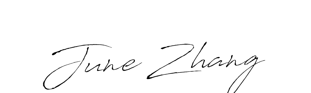 How to make June Zhang name signature. Use Antro_Vectra style for creating short signs online. This is the latest handwritten sign. June Zhang signature style 6 images and pictures png