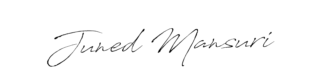 Use a signature maker to create a handwritten signature online. With this signature software, you can design (Antro_Vectra) your own signature for name Juned Mansuri. Juned Mansuri signature style 6 images and pictures png