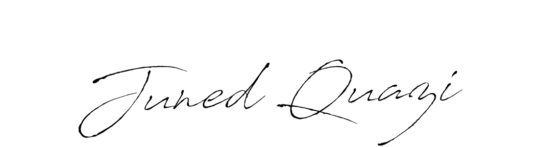 Also we have Juned Quazi name is the best signature style. Create professional handwritten signature collection using Antro_Vectra autograph style. Juned Quazi signature style 6 images and pictures png