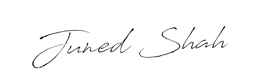 Create a beautiful signature design for name Juned Shah. With this signature (Antro_Vectra) fonts, you can make a handwritten signature for free. Juned Shah signature style 6 images and pictures png