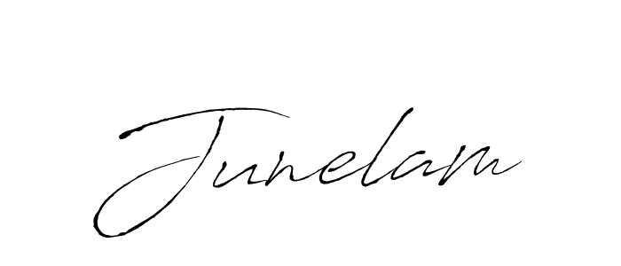 Create a beautiful signature design for name Junelam. With this signature (Antro_Vectra) fonts, you can make a handwritten signature for free. Junelam signature style 6 images and pictures png