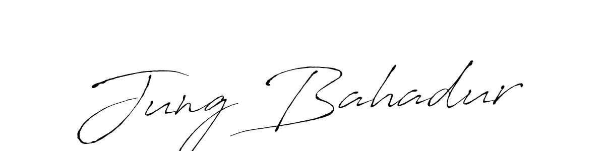 How to make Jung Bahadur signature? Antro_Vectra is a professional autograph style. Create handwritten signature for Jung Bahadur name. Jung Bahadur signature style 6 images and pictures png