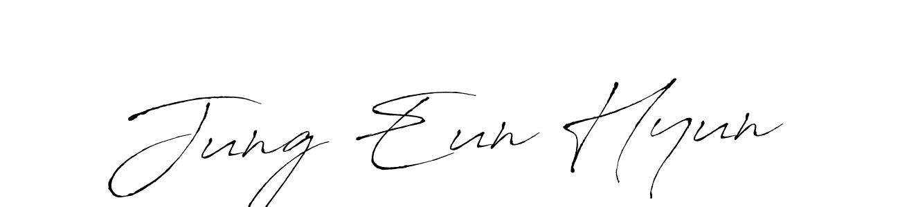 Design your own signature with our free online signature maker. With this signature software, you can create a handwritten (Antro_Vectra) signature for name Jung Eun Hyun. Jung Eun Hyun signature style 6 images and pictures png