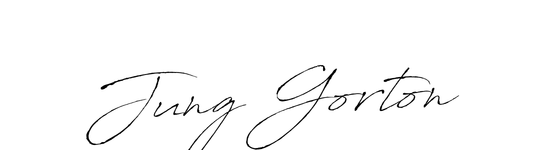 Create a beautiful signature design for name Jung Gorton. With this signature (Antro_Vectra) fonts, you can make a handwritten signature for free. Jung Gorton signature style 6 images and pictures png