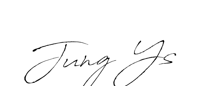 Make a beautiful signature design for name Jung Ys. With this signature (Antro_Vectra) style, you can create a handwritten signature for free. Jung Ys signature style 6 images and pictures png