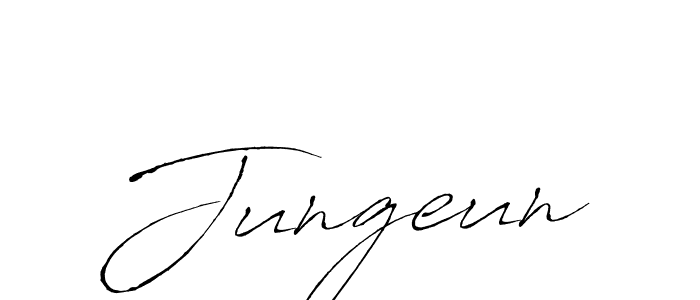 You should practise on your own different ways (Antro_Vectra) to write your name (Jungeun) in signature. don't let someone else do it for you. Jungeun signature style 6 images and pictures png