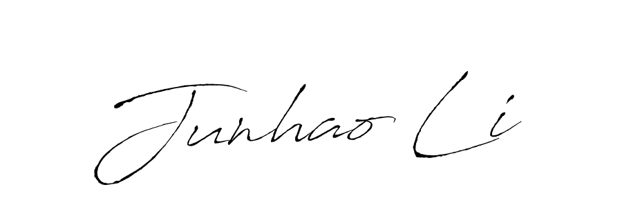 How to make Junhao Li signature? Antro_Vectra is a professional autograph style. Create handwritten signature for Junhao Li name. Junhao Li signature style 6 images and pictures png