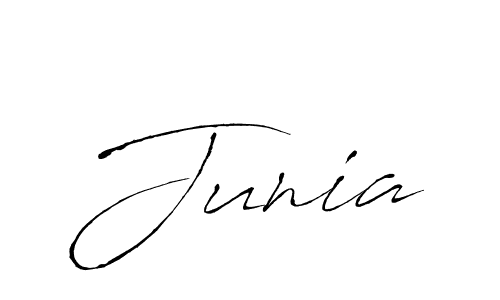 Create a beautiful signature design for name Junia. With this signature (Antro_Vectra) fonts, you can make a handwritten signature for free. Junia signature style 6 images and pictures png