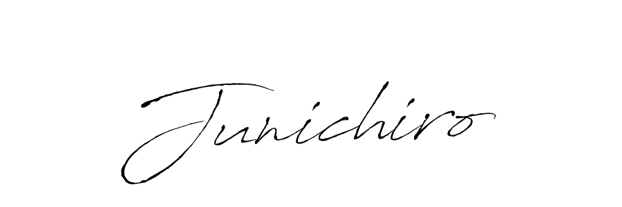 Design your own signature with our free online signature maker. With this signature software, you can create a handwritten (Antro_Vectra) signature for name Junichiro. Junichiro signature style 6 images and pictures png