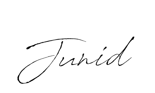 Use a signature maker to create a handwritten signature online. With this signature software, you can design (Antro_Vectra) your own signature for name Junid. Junid signature style 6 images and pictures png