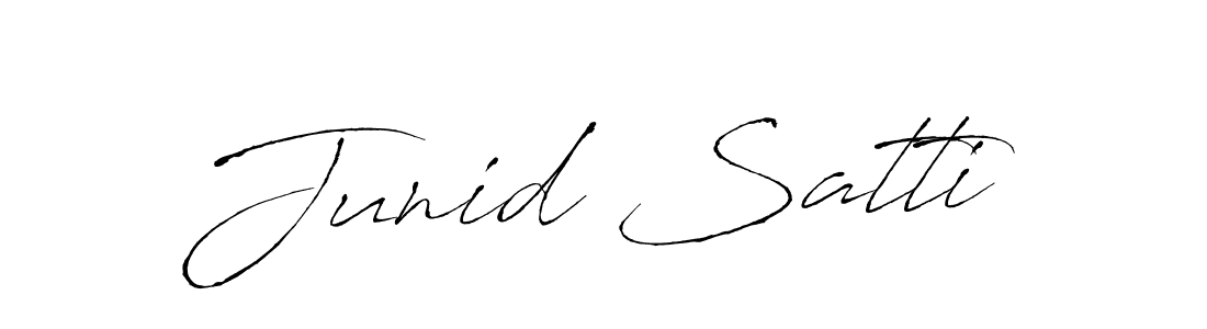 Use a signature maker to create a handwritten signature online. With this signature software, you can design (Antro_Vectra) your own signature for name Junid Satti. Junid Satti signature style 6 images and pictures png