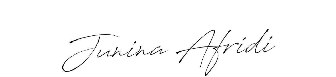 You should practise on your own different ways (Antro_Vectra) to write your name (Junina Afridi) in signature. don't let someone else do it for you. Junina Afridi signature style 6 images and pictures png
