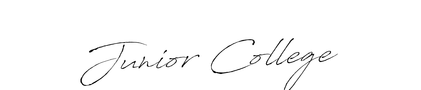 Create a beautiful signature design for name Junior College. With this signature (Antro_Vectra) fonts, you can make a handwritten signature for free. Junior College signature style 6 images and pictures png