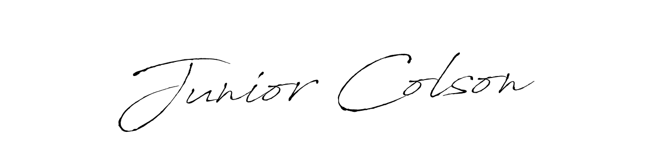 if you are searching for the best signature style for your name Junior Colson. so please give up your signature search. here we have designed multiple signature styles  using Antro_Vectra. Junior Colson signature style 6 images and pictures png