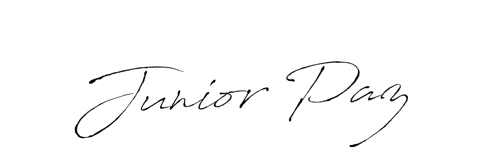 Junior Paz stylish signature style. Best Handwritten Sign (Antro_Vectra) for my name. Handwritten Signature Collection Ideas for my name Junior Paz. Junior Paz signature style 6 images and pictures png
