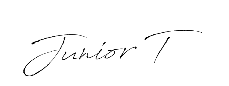 Create a beautiful signature design for name Junior T. With this signature (Antro_Vectra) fonts, you can make a handwritten signature for free. Junior T signature style 6 images and pictures png
