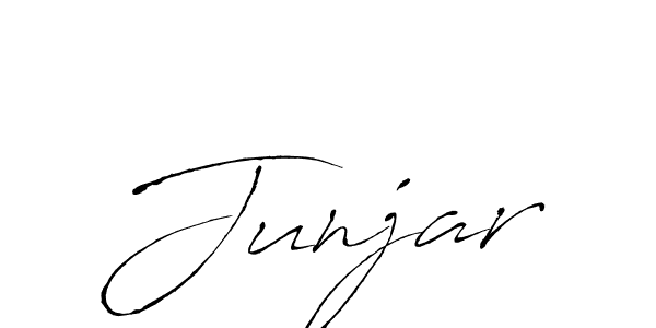 Make a beautiful signature design for name Junjar. With this signature (Antro_Vectra) style, you can create a handwritten signature for free. Junjar signature style 6 images and pictures png