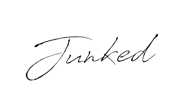 How to make Junked signature? Antro_Vectra is a professional autograph style. Create handwritten signature for Junked name. Junked signature style 6 images and pictures png
