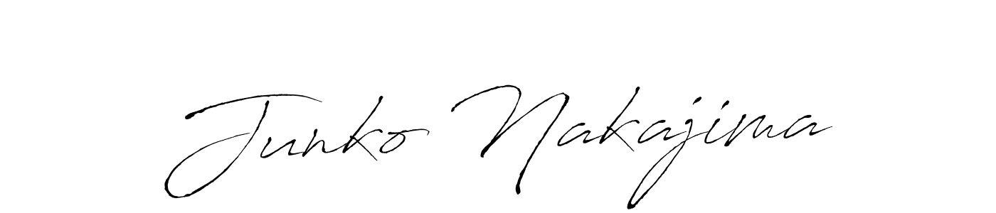 if you are searching for the best signature style for your name Junko Nakajima. so please give up your signature search. here we have designed multiple signature styles  using Antro_Vectra. Junko Nakajima signature style 6 images and pictures png