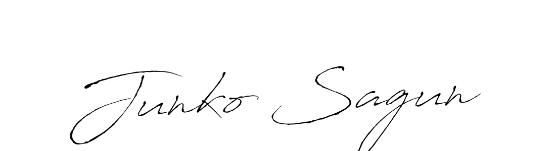 Also You can easily find your signature by using the search form. We will create Junko Sagun name handwritten signature images for you free of cost using Antro_Vectra sign style. Junko Sagun signature style 6 images and pictures png