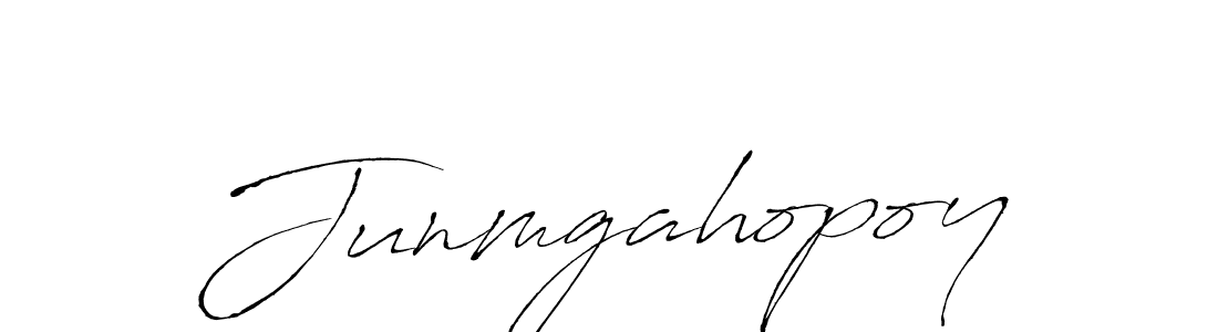 The best way (Antro_Vectra) to make a short signature is to pick only two or three words in your name. The name Junmgahopoy include a total of six letters. For converting this name. Junmgahopoy signature style 6 images and pictures png