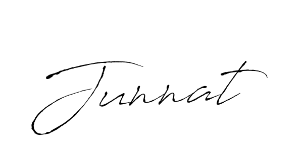 Make a beautiful signature design for name Junnat. With this signature (Antro_Vectra) style, you can create a handwritten signature for free. Junnat signature style 6 images and pictures png