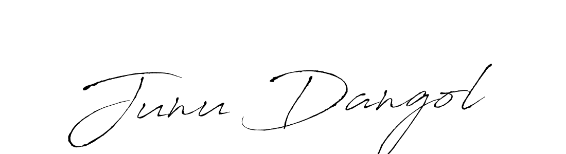 How to make Junu Dangol name signature. Use Antro_Vectra style for creating short signs online. This is the latest handwritten sign. Junu Dangol signature style 6 images and pictures png