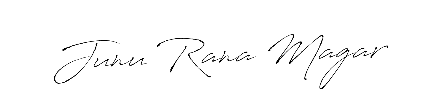 Also we have Junu Rana Magar name is the best signature style. Create professional handwritten signature collection using Antro_Vectra autograph style. Junu Rana Magar signature style 6 images and pictures png